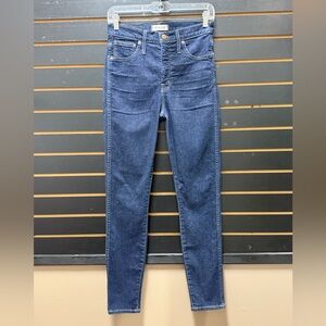 Madewell 10” High Rise Skinny Jeans Dark Wash Size 27